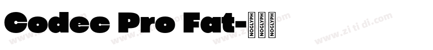 Codec Pro Fat字体转换